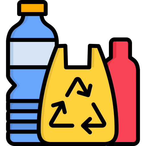 reciclaje de plástico icono gratis