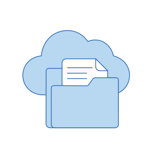 almacenamiento de datos en la nube icono gratis