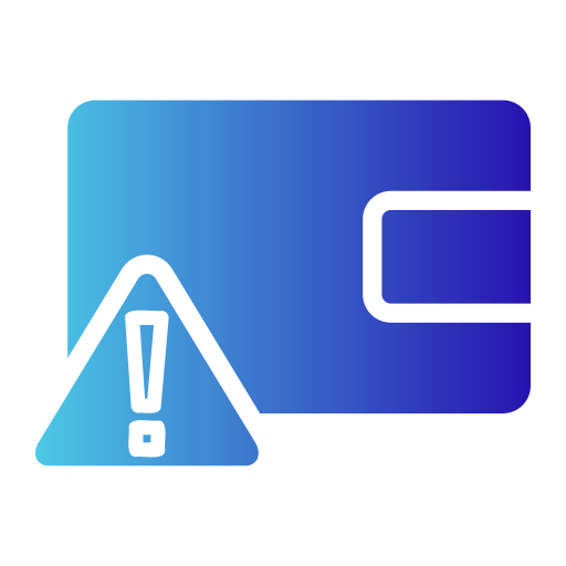 Wallet broken free icon
