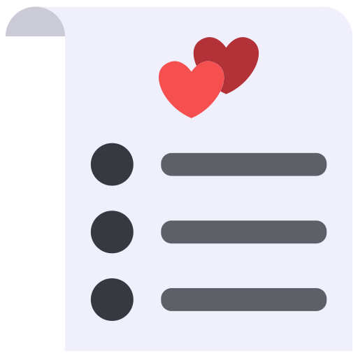 lista de deseos icono gratis
