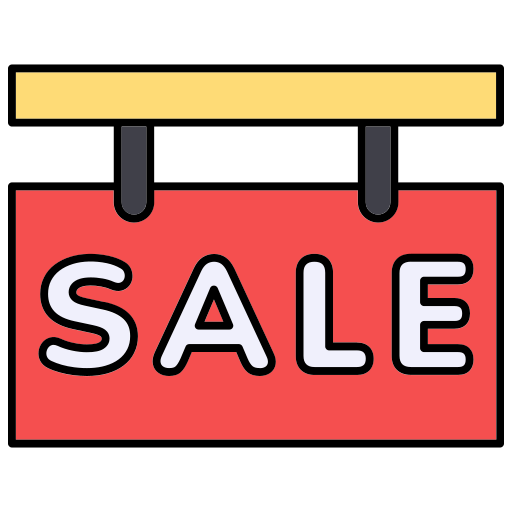 cartel de venta icono gratis