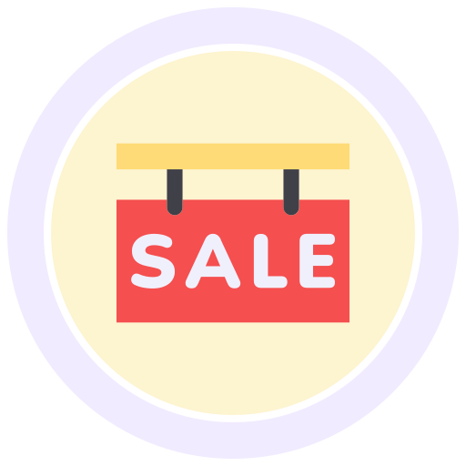 cartel de venta icono gratis