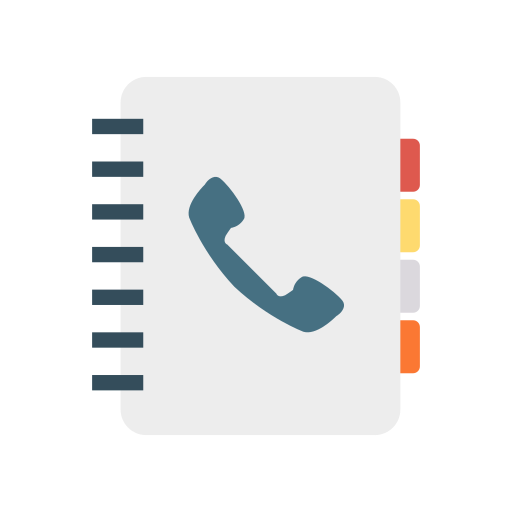 directorio telefónico icono gratis