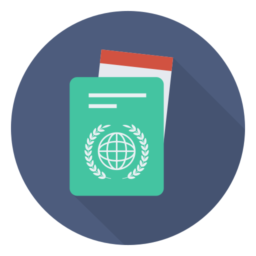 Pasaporte icono gratis