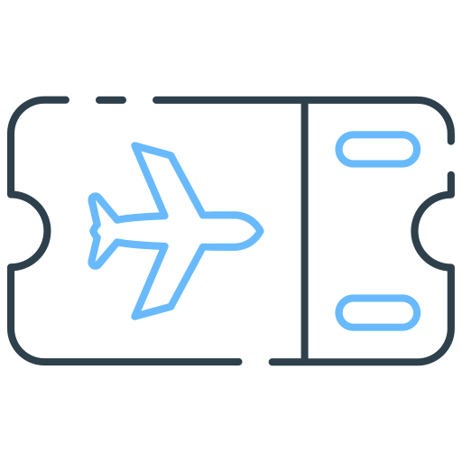 bilhete de avião grátis ícone