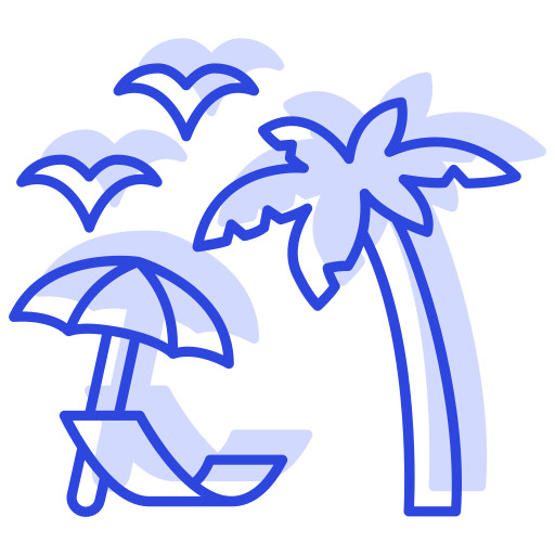 vacaciones icono gratis