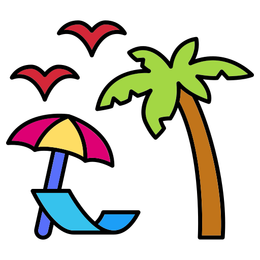 vacaciones icono gratis