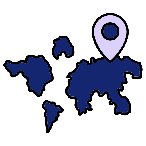 mapa del mundo icono gratis