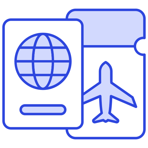 Travel document free icon