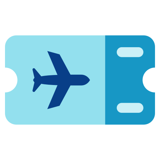 bilhete de avião grátis ícone