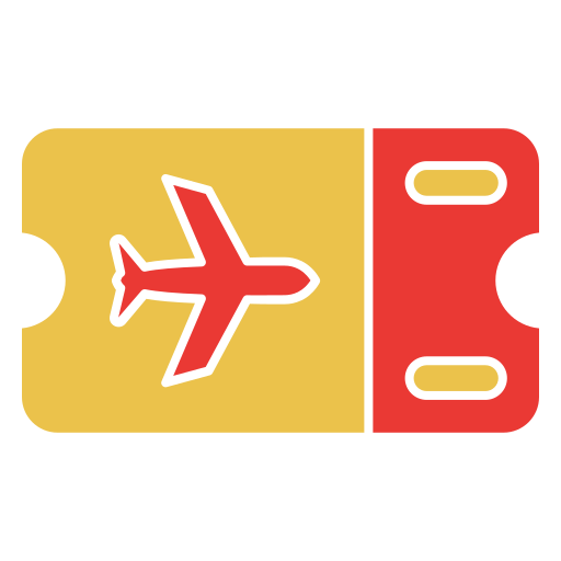 bilhete de avião grátis ícone