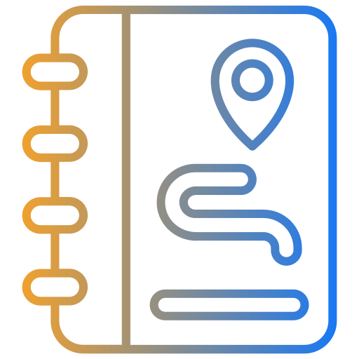 diario de viaje icono gratis