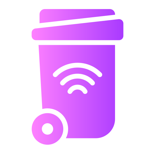 Smart trash free icon Smart trash free icon