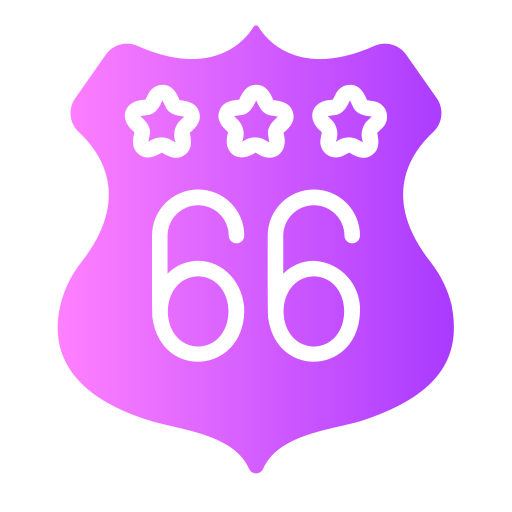 ruta 66 icono gratis