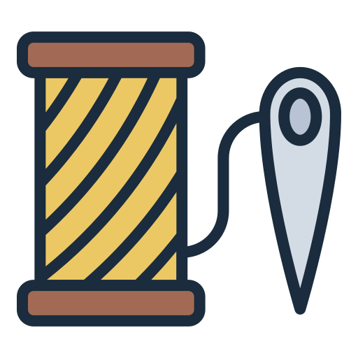 aguja de hilo icono gratis