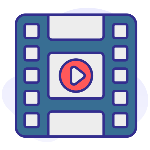 procesamiento de video icono gratis