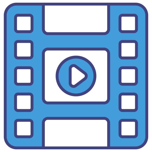 procesamiento de video icono gratis