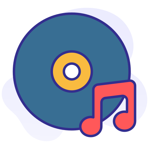 cd de música icono gratis