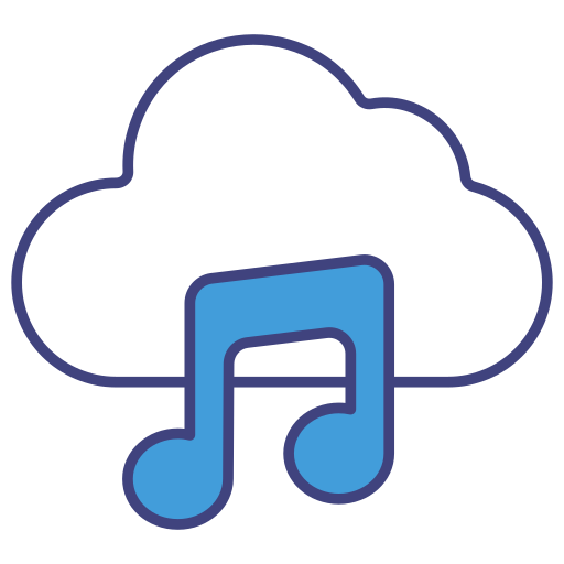 nube de música icono gratis