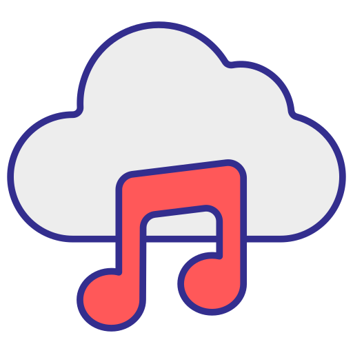 nube de música icono gratis