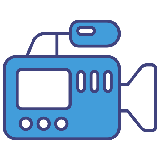 cámara de cine icono gratis