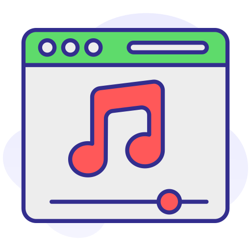 música web icono gratis