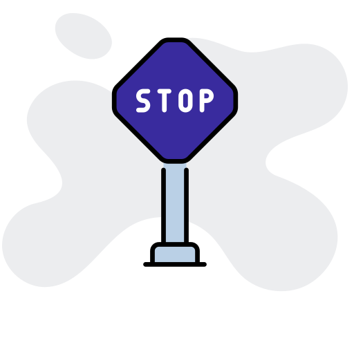 tablero de señal de stop icono gratis