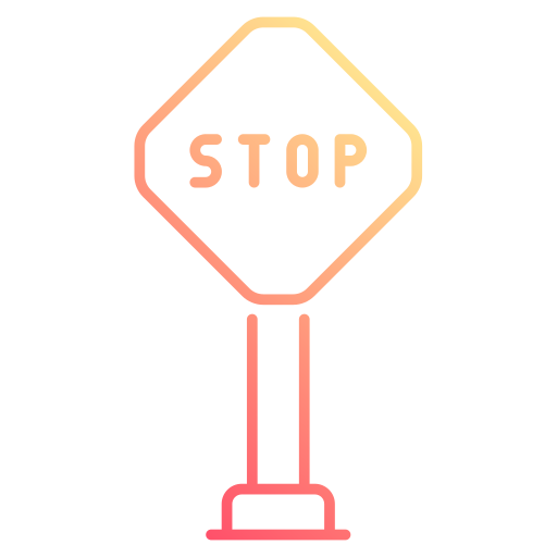 tablero de señal de stop icono gratis