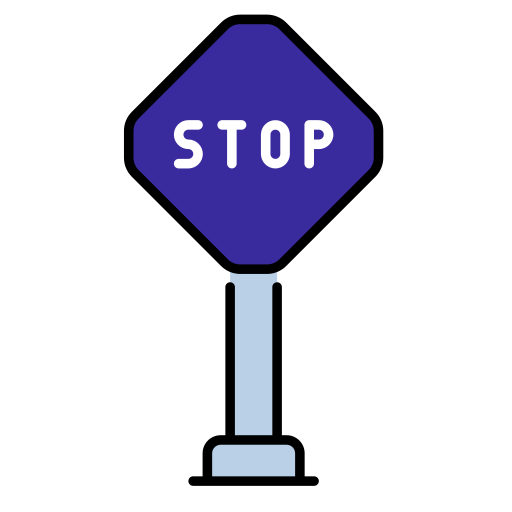 tablero de señal de stop icono gratis