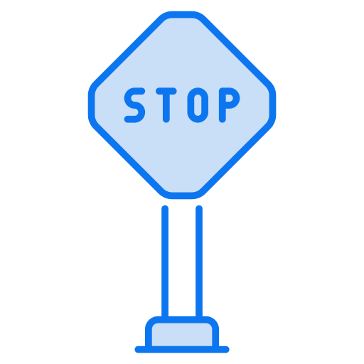 tablero de señal de stop icono gratis