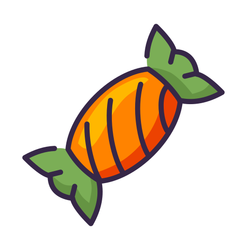 Конфеты на Хеллоуин бесплатно иконка Конфеты на Хеллоуин бесплатно иконка