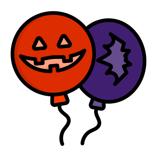 globo de halloween icono gratis