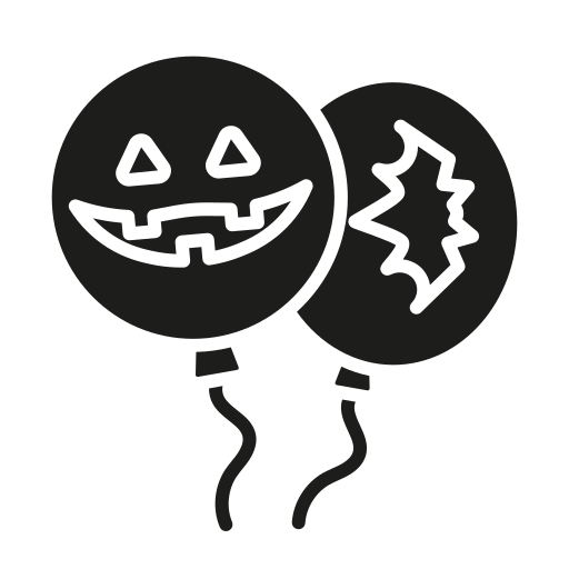 globo de halloween icono gratis