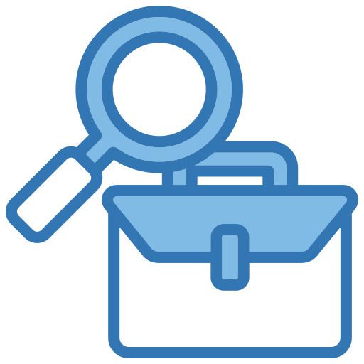 búsqueda de empleo icono gratis