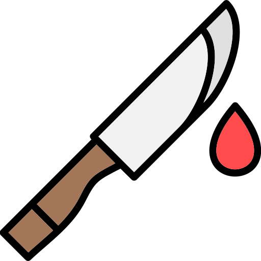 cuchillo de sangre icono gratis