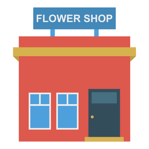 Floristería icono gratis