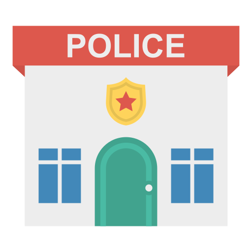 Comisaría de policía icono gratis