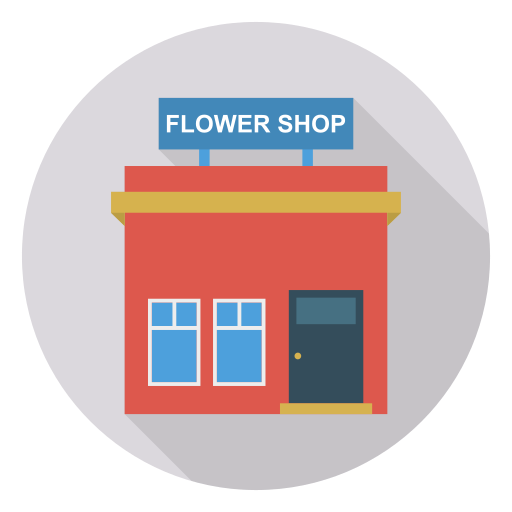 Floristería icono gratis