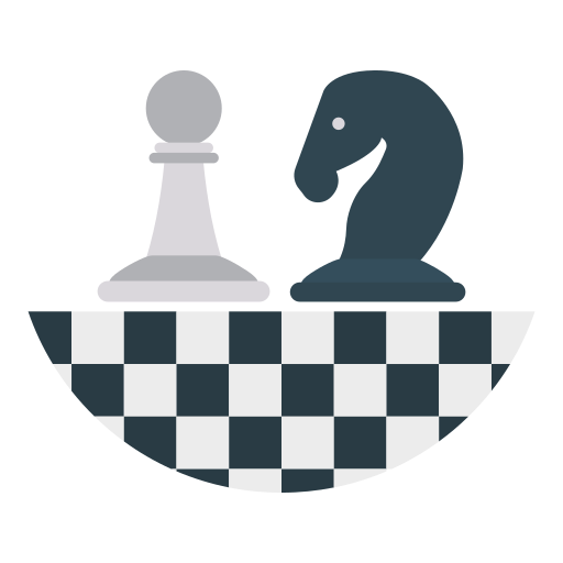 O xadrez o cavalo - Ícones Negócios e Finanças