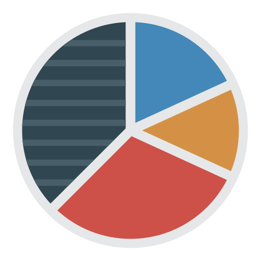 gráfico circular icono gratis