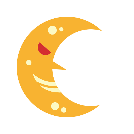 luna creciente icono gratis