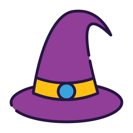 sombrero de bruja icono gratis