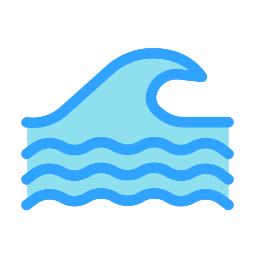 ondas de agua icono gratis