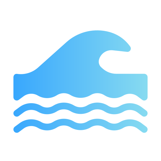 ondas de agua icono gratis