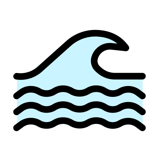 ondas de agua icono gratis