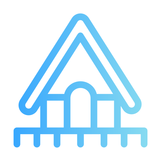 bungalow icono gratis