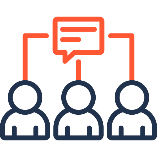 comunicación social icono gratis