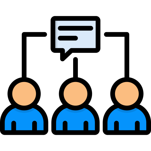 comunicación social icono gratis