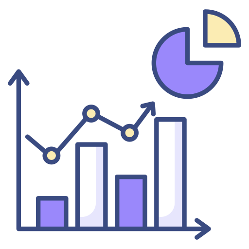 gráficos de barras icono gratis