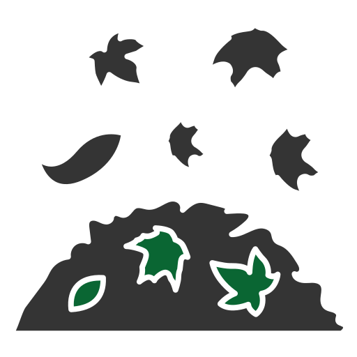 tas de feuilles Icône gratuit